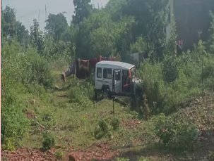 सतवास पुनर्वास स्थल में खेल स्पर्धा के लिए जा रहे छात्रों की जीप दुर्घटनाग्रस्त
