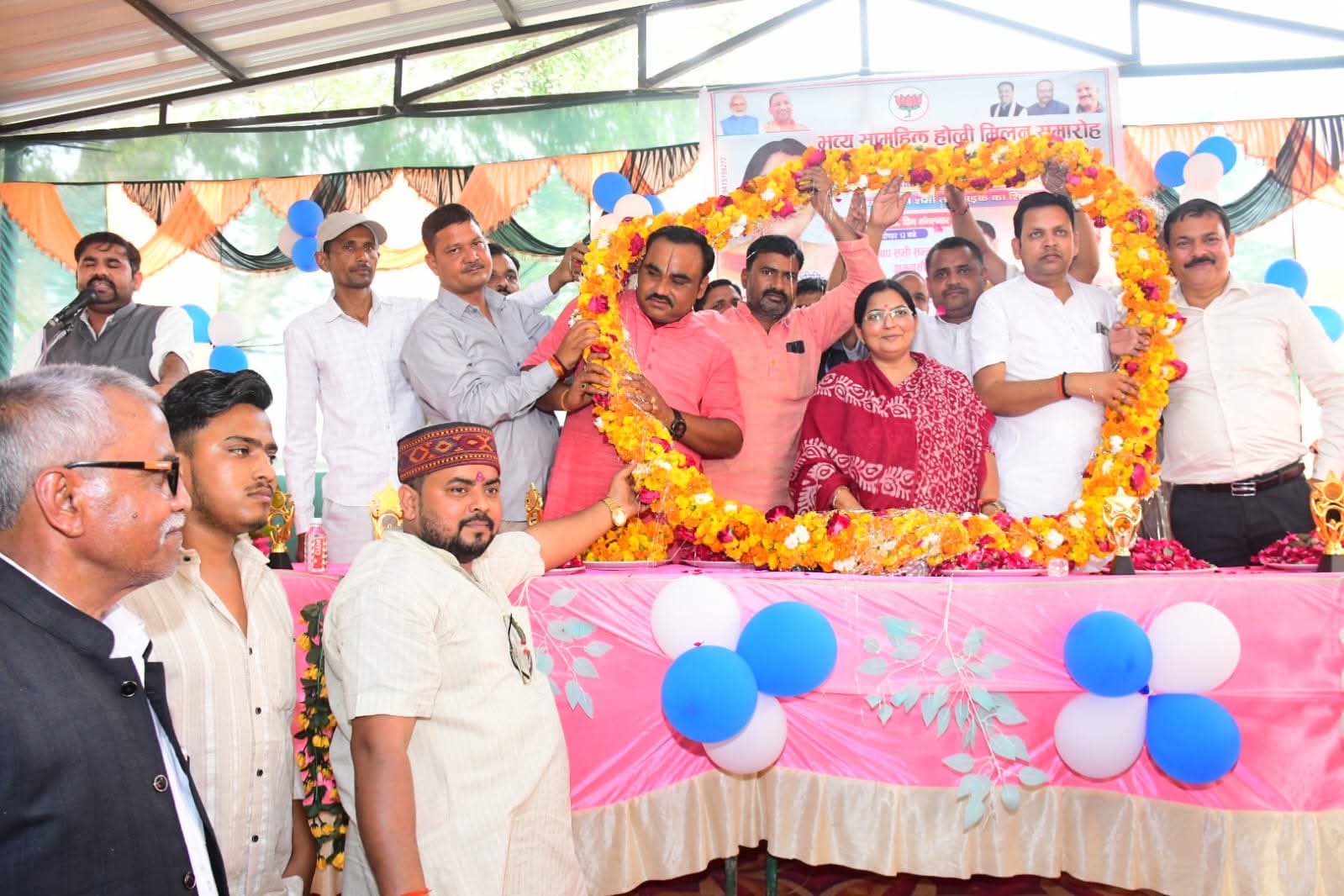 शाहाबाद विधानसभा के ग्राम सभा धर्मपुर में होली समारोह का कार्यक्रम