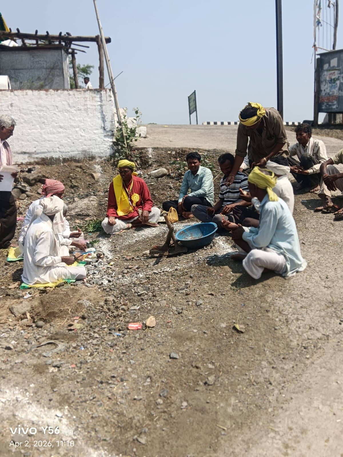 ककडदी में बड़ादेव मंदिर निर्माण की शुरुआत चैत्र पूर्णिमा के शुभ अवसर पर हुआ भूमि पूजन