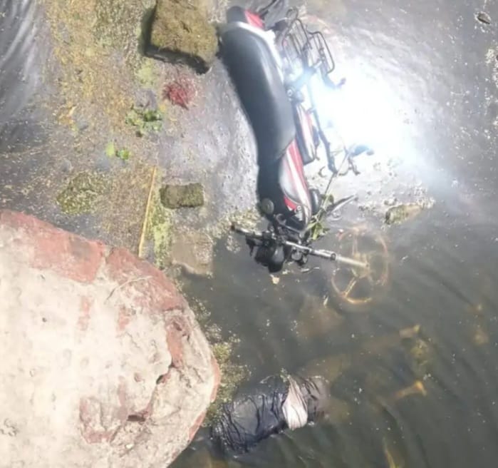 एटा में दर्दनाक हादसा: बाइक नदी में गिरी, युवक की मौत