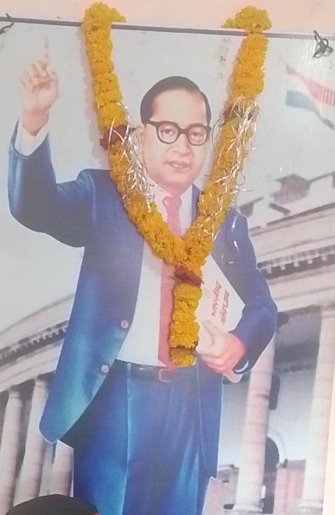 नागदा में आज अंबेडकर जी की 135 में जयंती मनाई