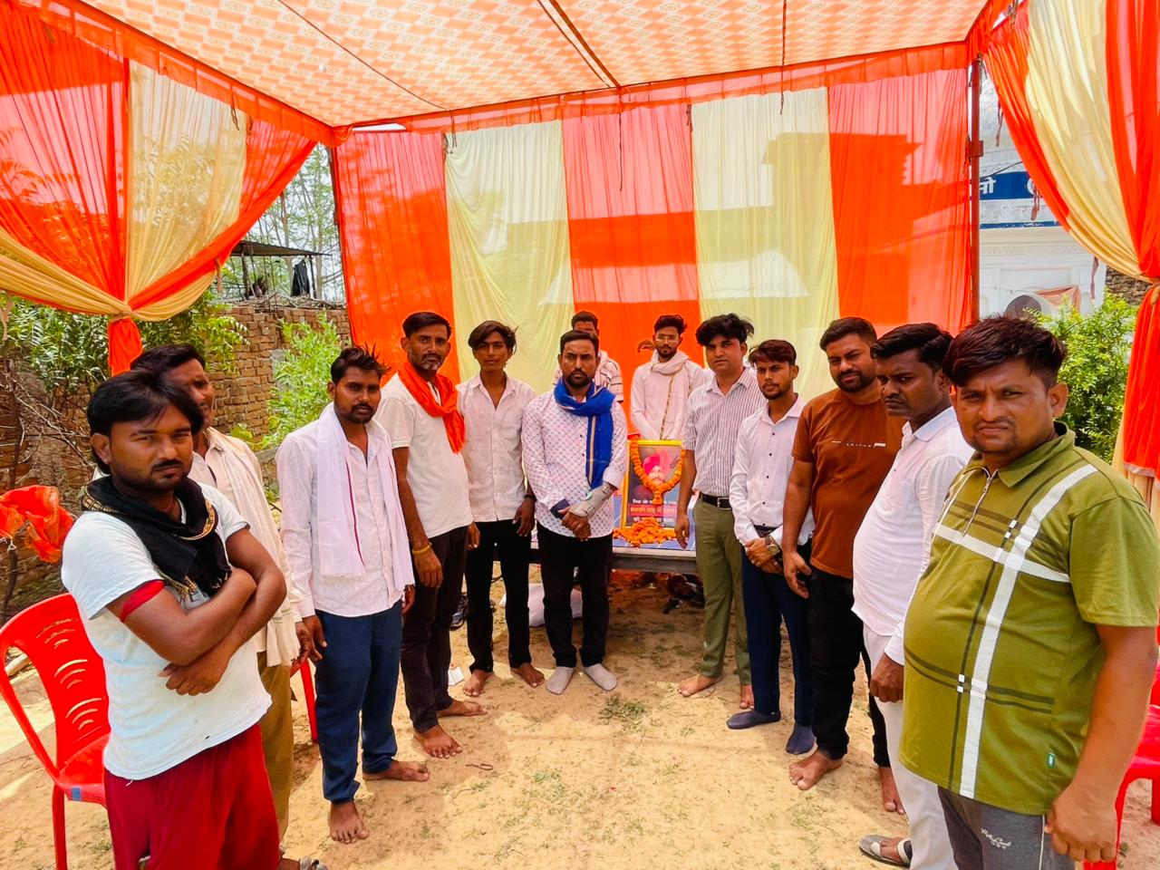 गड़रिया के सुंदर बौद्ध विहार में मनाई गई छत्रपति शाहूजी महाराज की जयंती