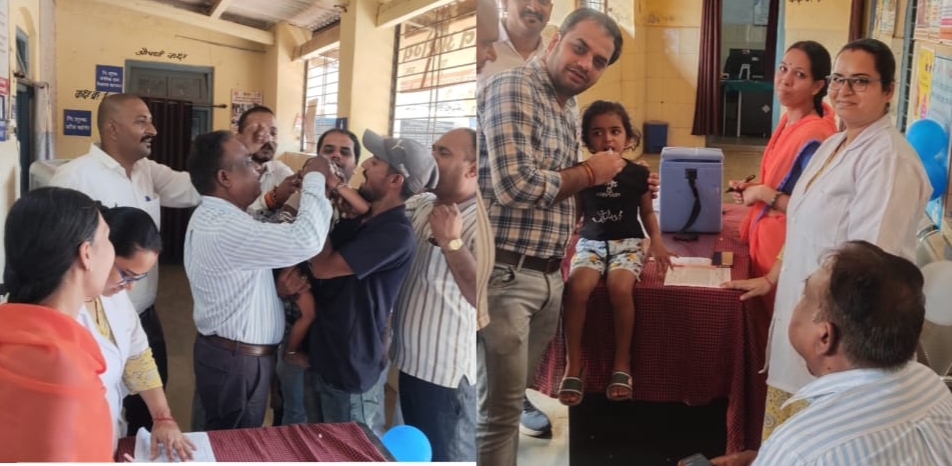 आगर मालवा जिले में पोलियो अभियान का हुआ शुभारंभ।