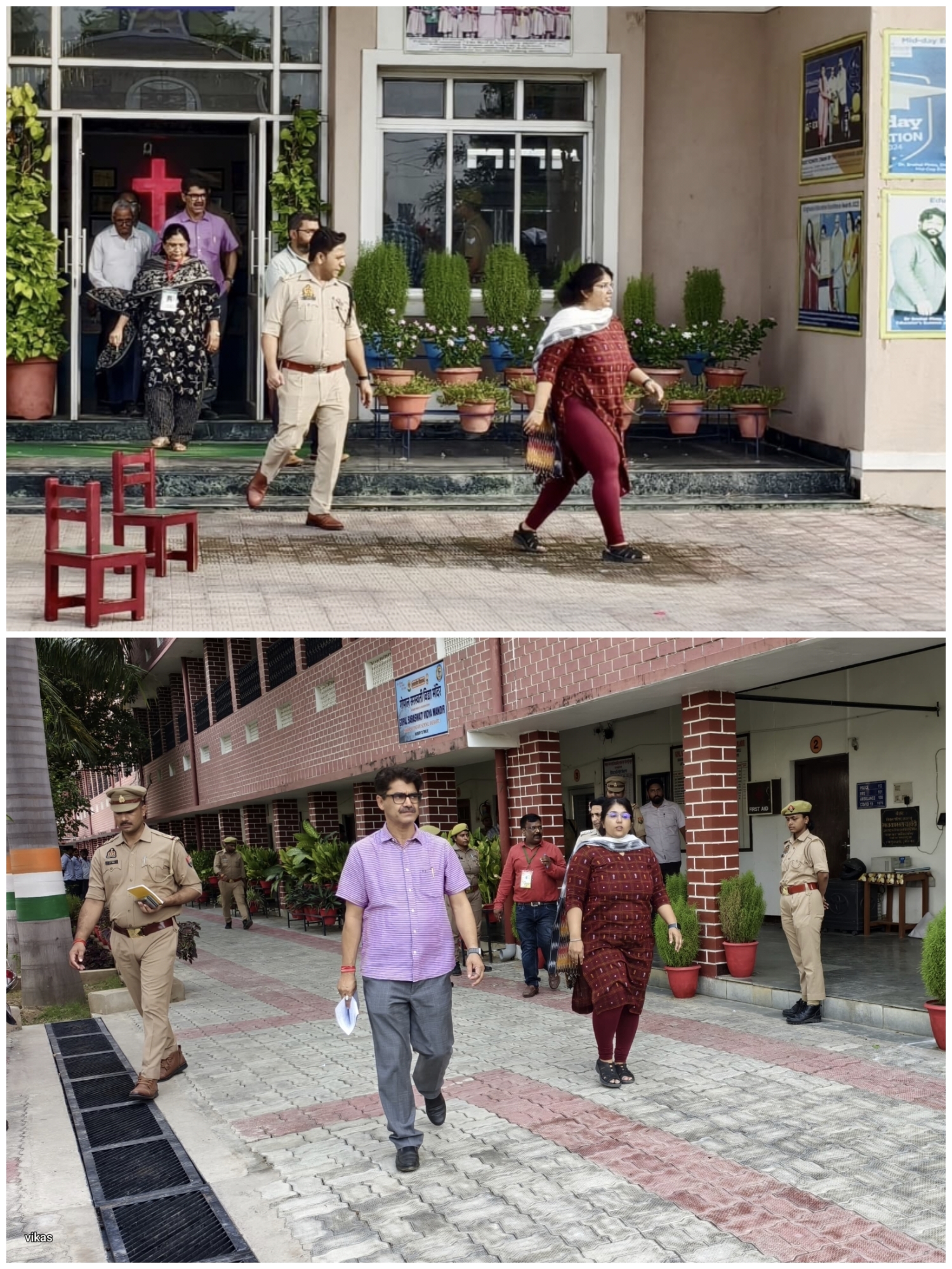 जिलाधिकारी एवं पुलिस अधीक्षक ने उत्तर प्रदेश शिक्षक पात्रता परीक्षा को सकुशल संपन्न कराए जाने हेतु किया विभिन्न परीक्षा केदो का निरीक्षण