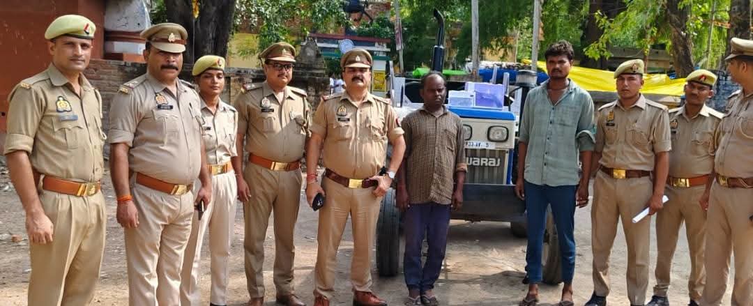 बाँदा पुलिस का बड़ा प्रहार: अंतर्राज्यीय ट्रैक्टर-ट्राली चोर गिरोह का पर्दाफाश, 02 शातिर गिरफ्तार