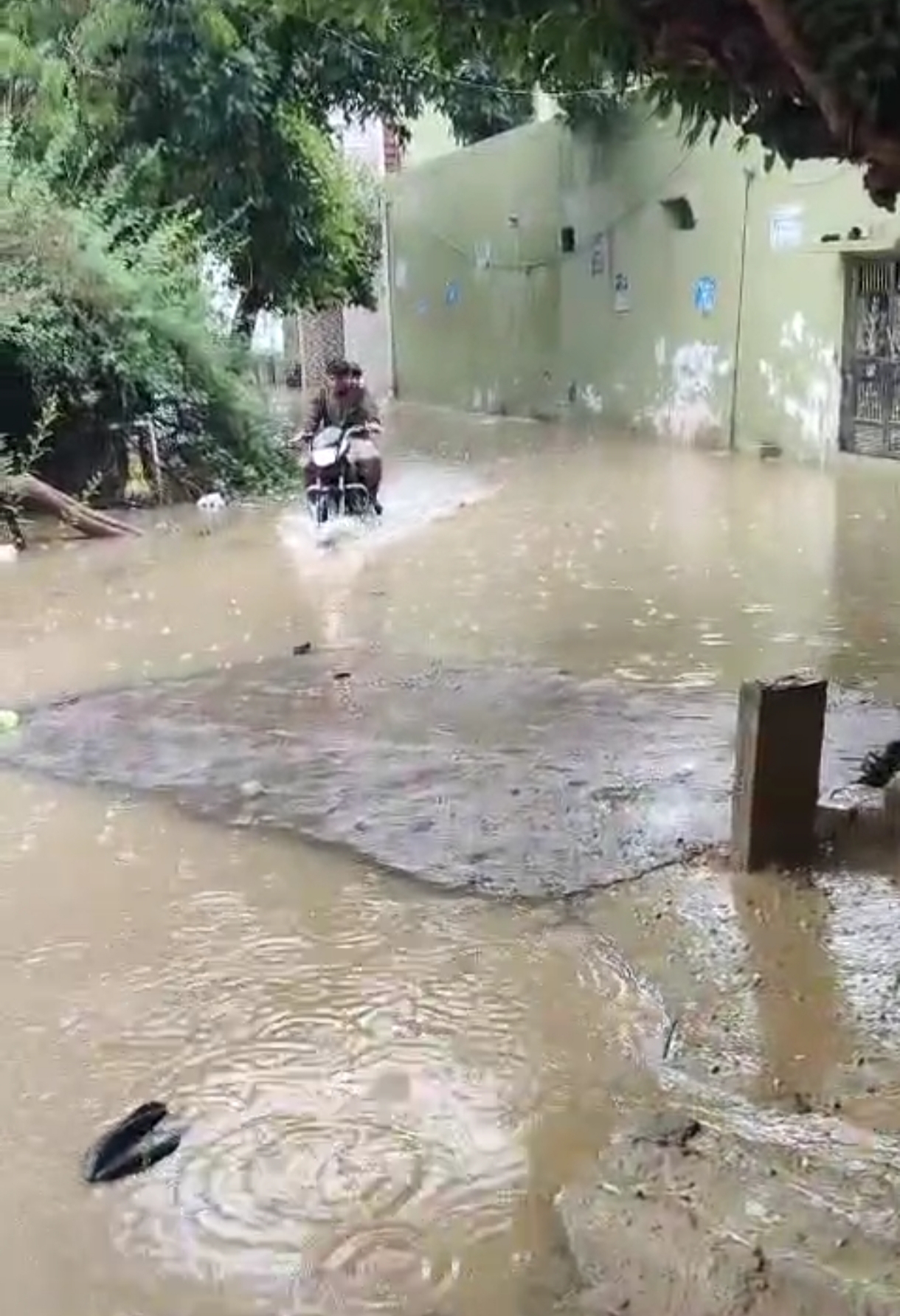 नाली सफाई में लापरवाही, सीसी मार्ग पर भरा पानी, ग्रामीणों में नाराजगी